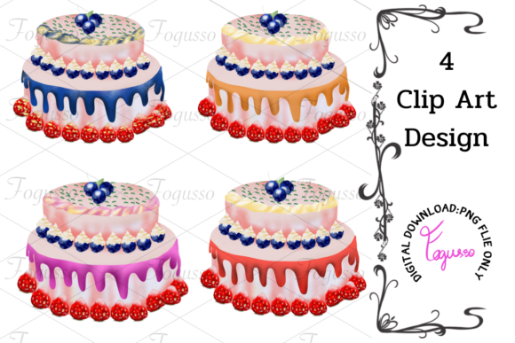 Christmas Cake Mini Set 2: A Graphic Design Asset for Festive Illustrations