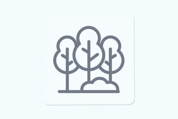 Green Trees Graphic Illustration for Creative Projects