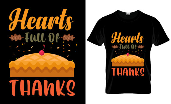 Hearts Full of Thanks Thanksgiving Graphics for Print Templates