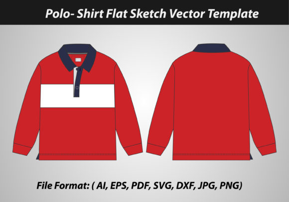 Polo Shirt Flat Sketch Template Review